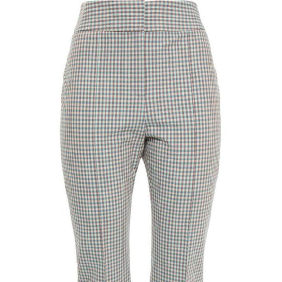 Veronica Beard  Cropped Gingham Seersucker Pants - Picture 2 of 4